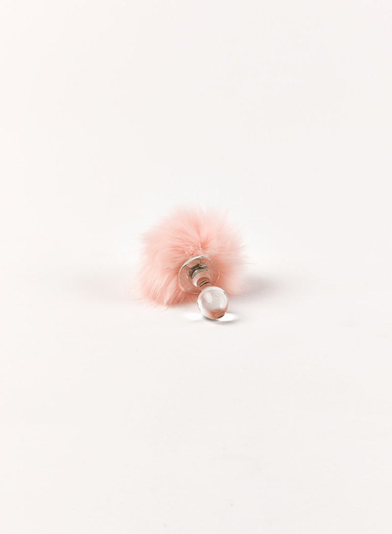 anal plug with pink bunny tail